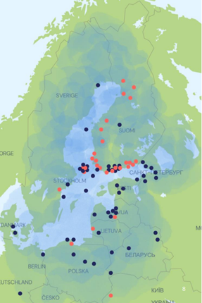 The Baltic Sea catchment areas © John Nurminen Foundation